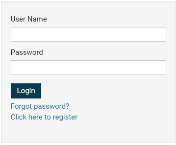 Login screen with Forgot password button.